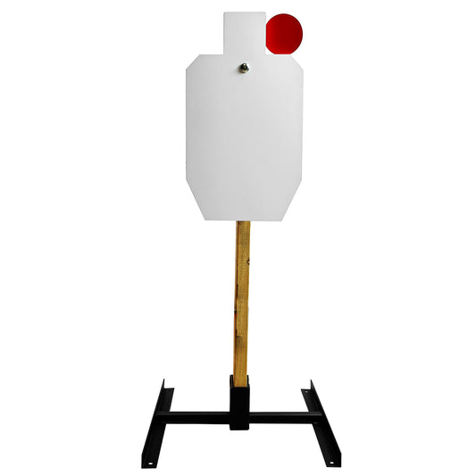 ATFLBOX 3/8" Thick AR500 Steel Target Stand System, 12" x 20" Hostage Reactive Shooting Target with 2x4 Target Stand Kit