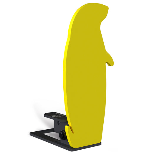 ATFLBOX 3/8'' AR500 Auto Reset Target, 12.5x5.5 inch Prairie Dog Silhouette Classic Popper Steel Shooting Target for Shooting Range, Suitable for Pistol, Rifle, Handgun, Shotgun, Rimfire