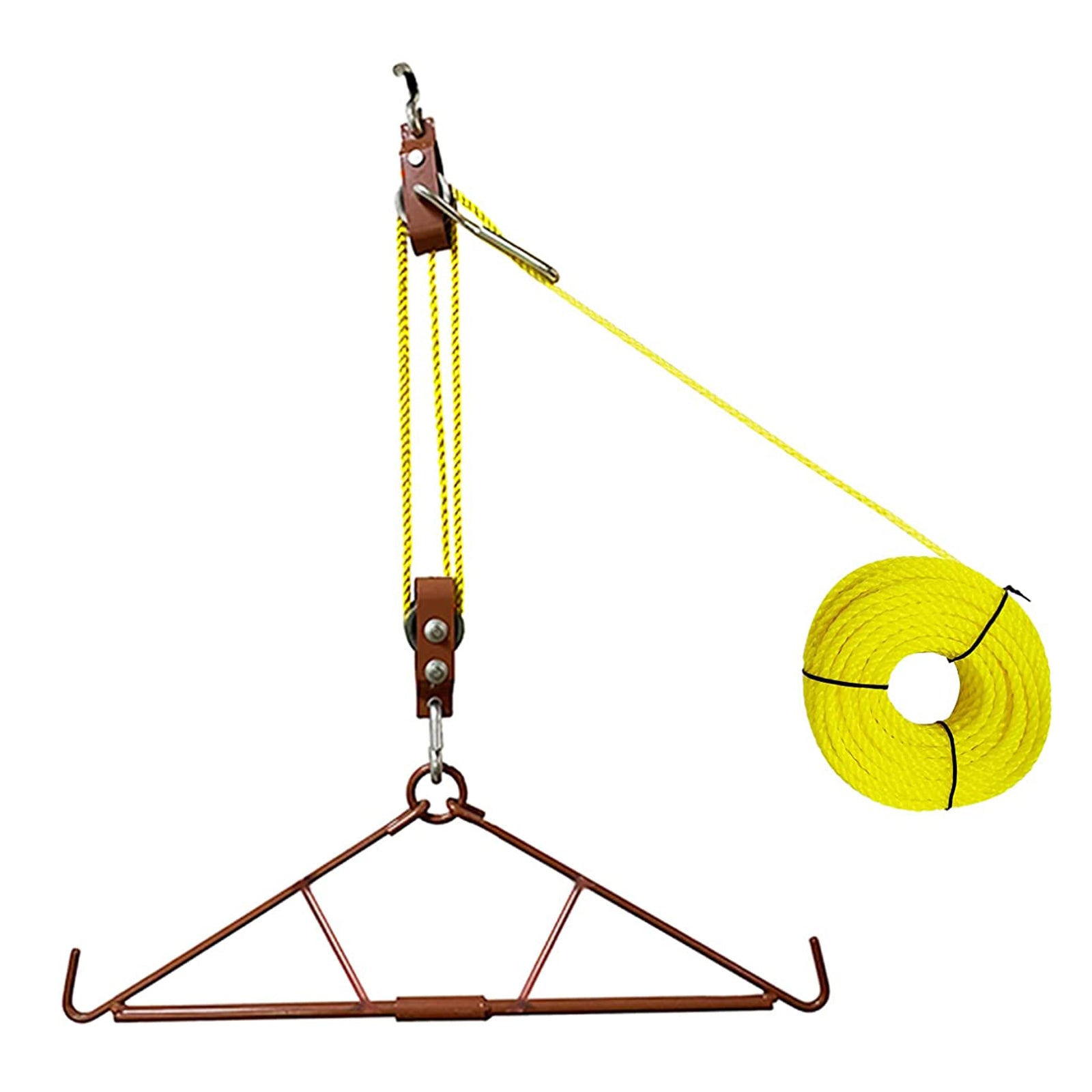 Atflbox Game Hoist Gambrel System and Dual Pulley Hoist Lift System, High  Capacity Hunting Access