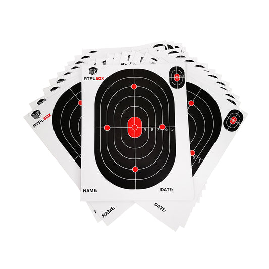 Atflbox 100PCS 7 x 9 Inch BB Gun Paper Target For Target Trap, Suitable For Airsoft, BB Gun, Pellet Gun