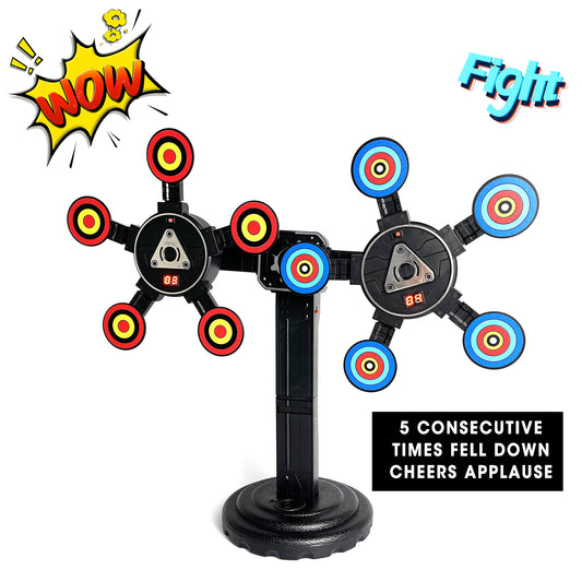 Shooting Target Scoring Auto Reset Digital Targets for Nerf Guns Toys with a Support Cage & Net, Christmas Birthday Gifts Toy for Kids-Boys & Girls