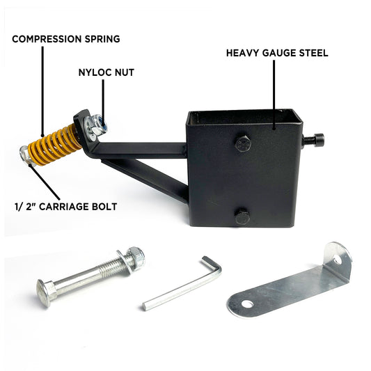 ATFLBOX 2x4 AR500 Steel Gong Target Hanger, Target Mount Bracket For IDPA/IPSC Torso Silhouette Metal Targets - 1 Pack