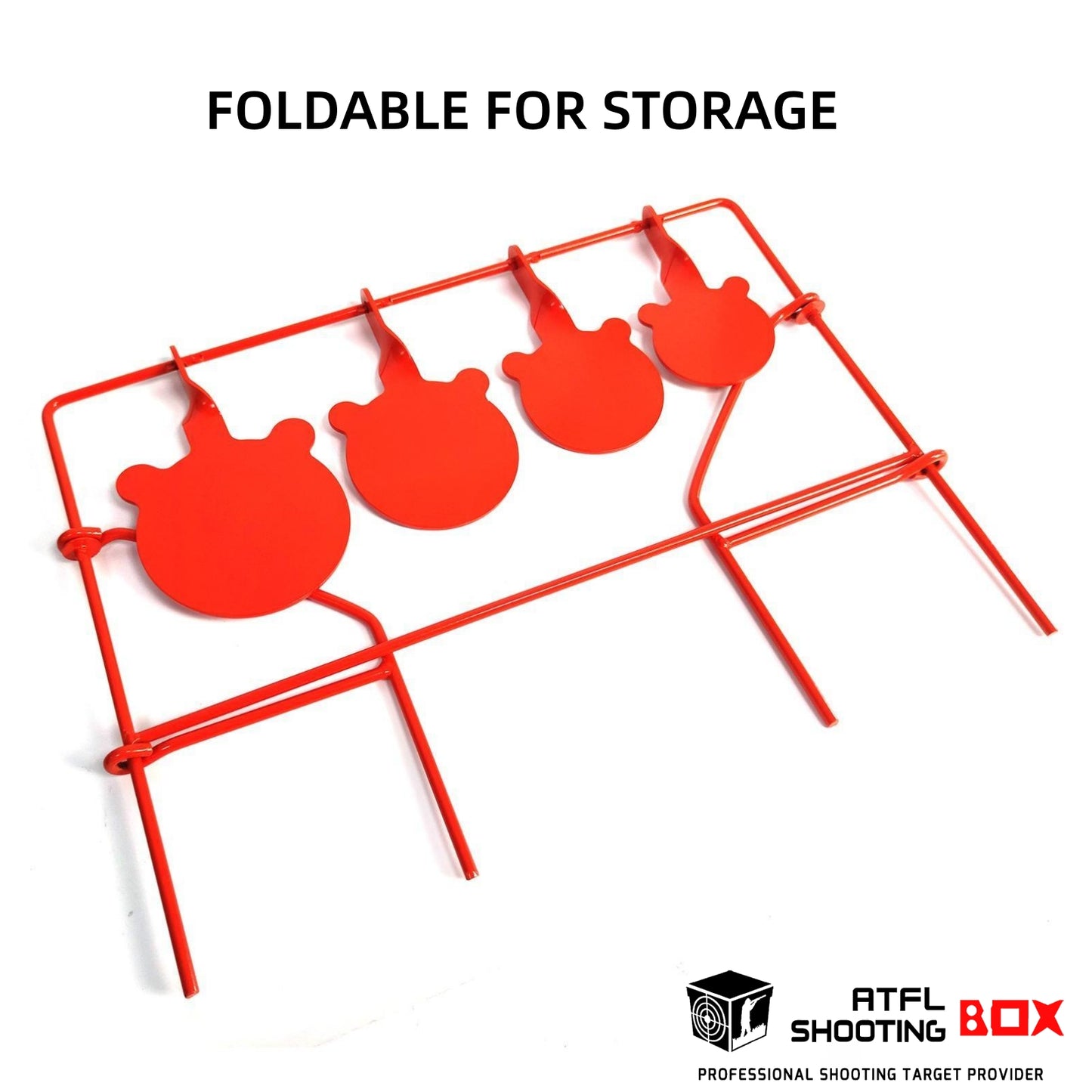 ATFLBOX BB Gun Target 4 different sized gongs Heavy Metal Spinning Pellet Airgun Airsoft Shooting Target for Outdoor, Rated for .177 .20 Caliber
