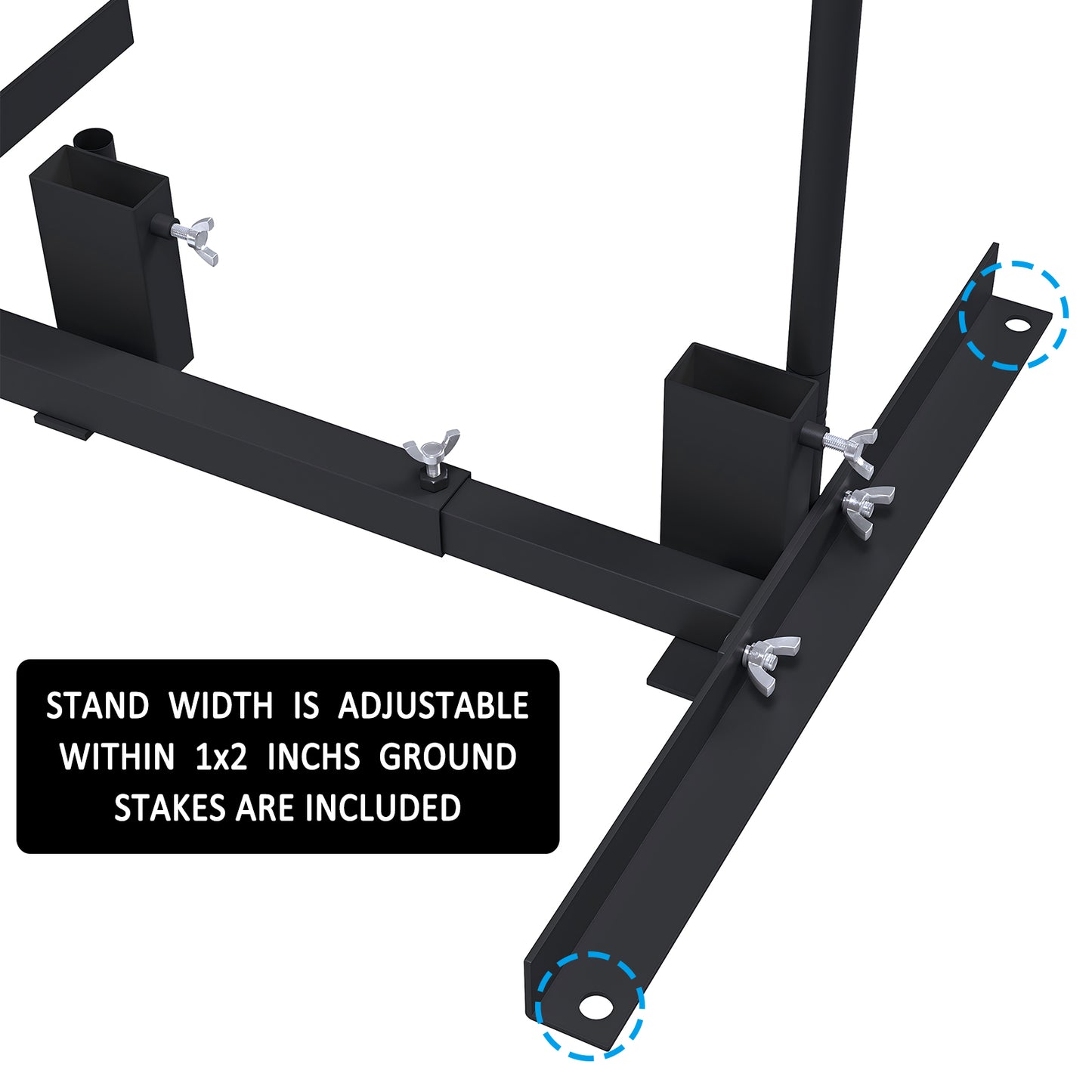 Atflbox 6pcs Metal Tube for Paper Target Stand