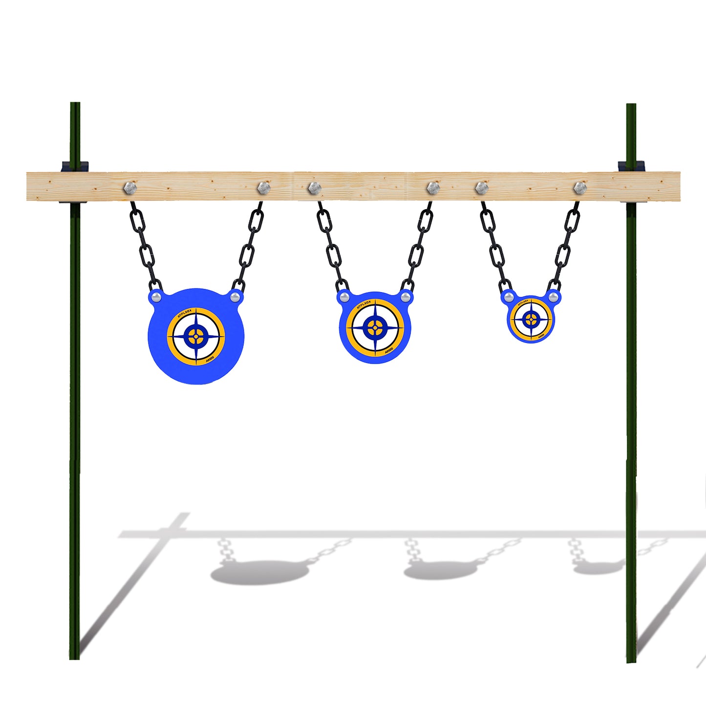 Atflbox AR500 Steel Target for Shooting, 1/2 inch Thick Metal Target with Mounting Kit, High Caliber Gong Silhouette Metal Targets for Precision Shooting