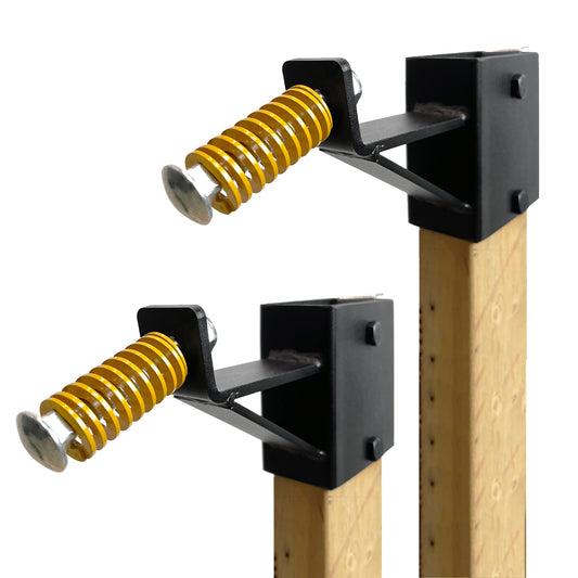 ATFLBOX 2Pack 2x4 AR500 Steel Gong Target Hanger, Target Mount Bracket for IDPA/IPSC Torso Silhouette Metal Targets