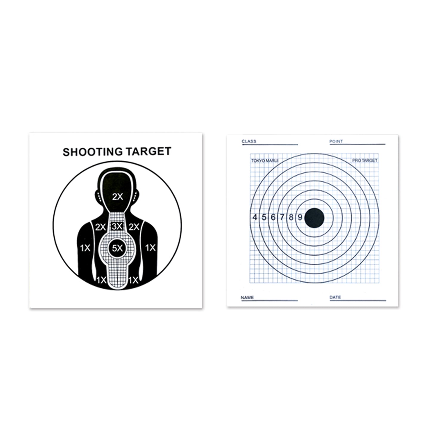 ATFLBOX Plastic BB Gun Trap Net Catcher With 50pcs Paper Targets for Airsoft Training Indoor and Outdoor
