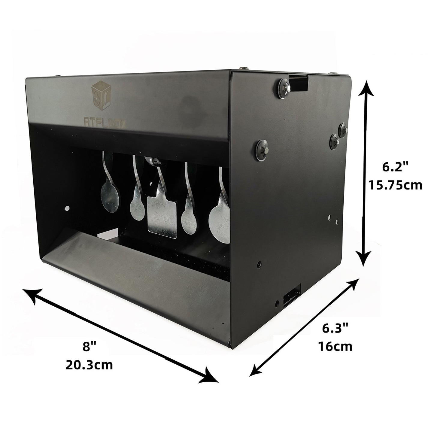 Atflbox Pellet Gun Target Trap Resets with Center Shot,Metal Bullt Trap Shooting Target for Airgun Rifle