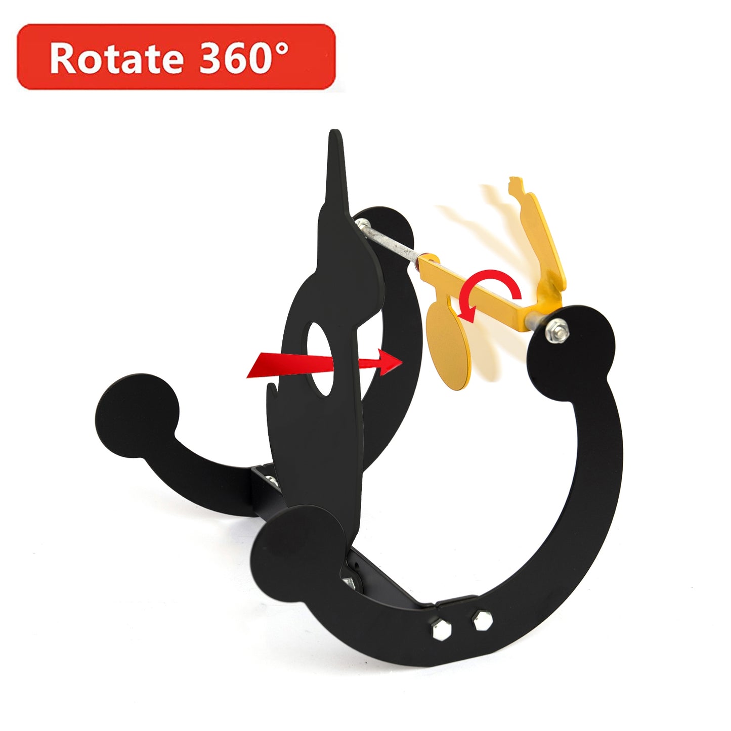 Atflbox BB Gun Rabbit Silhouette Spinning Target Auto Resetting Shooting Target for .177 .20 Caliber Airgun Rifle