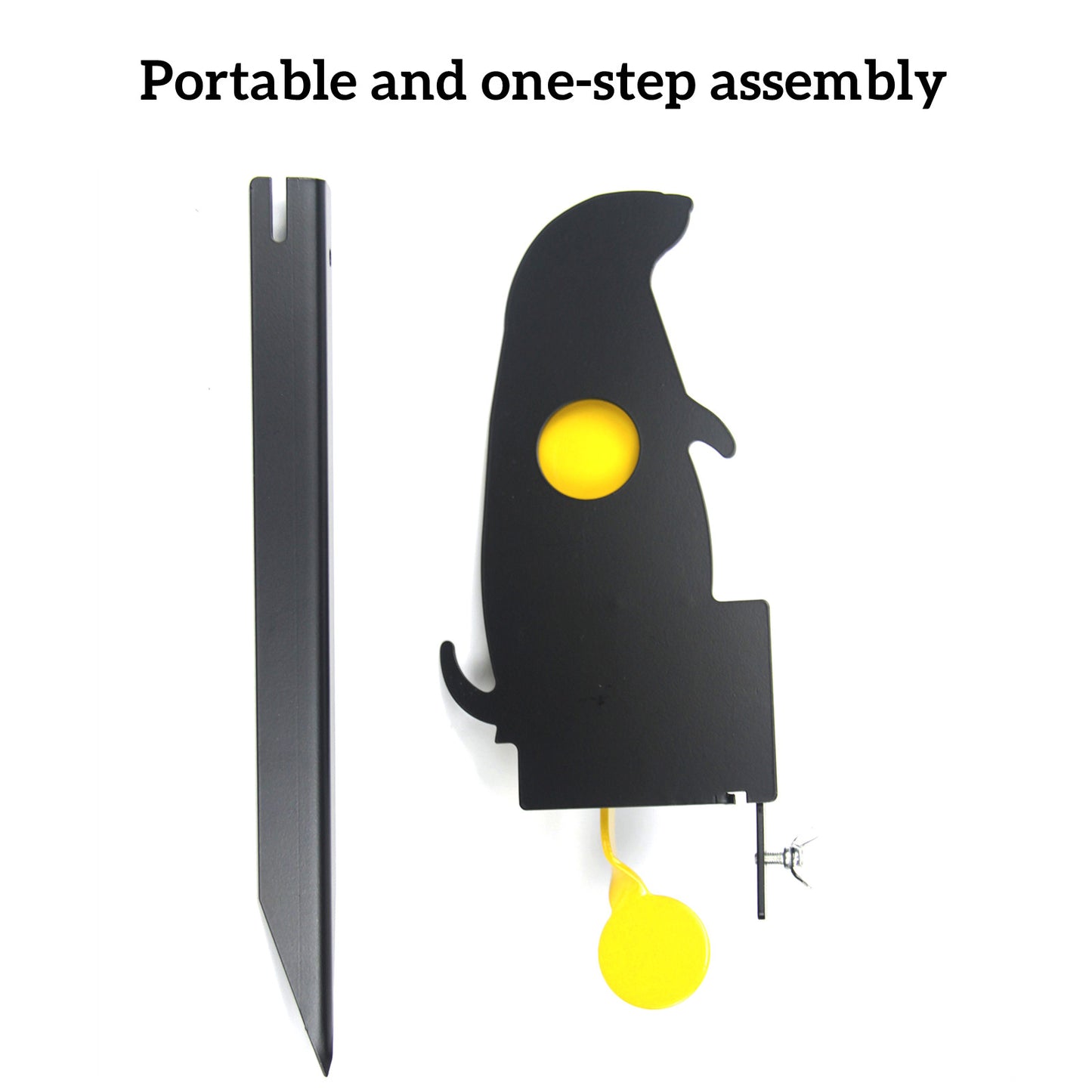Atflbox Metal Prairie Dog Air Gun Pellet BB Guns Rimfire Resetting Target, Rated for .177 .22 Caliber Outdoor Shooting and Hunting