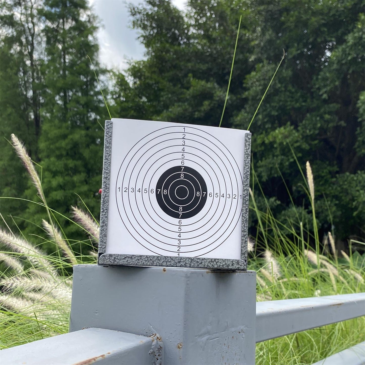 Atflbox BB Trap Target with 20pcs Paper Target and Resetting Shooting Target for Airsoft Pellet Gun Rifle BB Gun