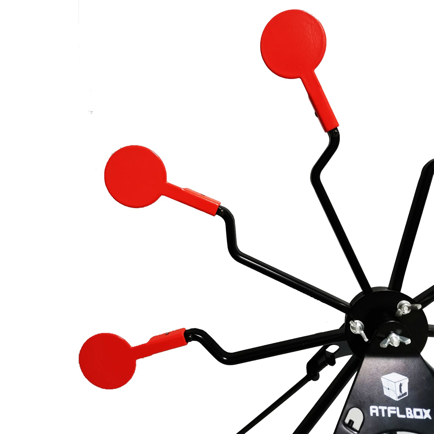 Atflbox Ferris Wheel Metal Resetting Mobile Shooting Targets for Backyard, Outdoor, Suitable for Airsoft, Rifle, Airgun