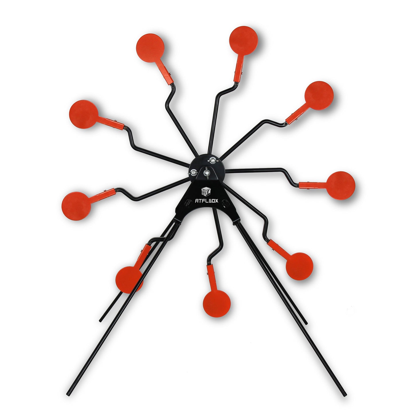 Atflbox Ferris Wheel Metal Resetting Mobile Shooting Targets for Backyard, Outdoor, Suitable for Airsoft, Rifle, Airgun