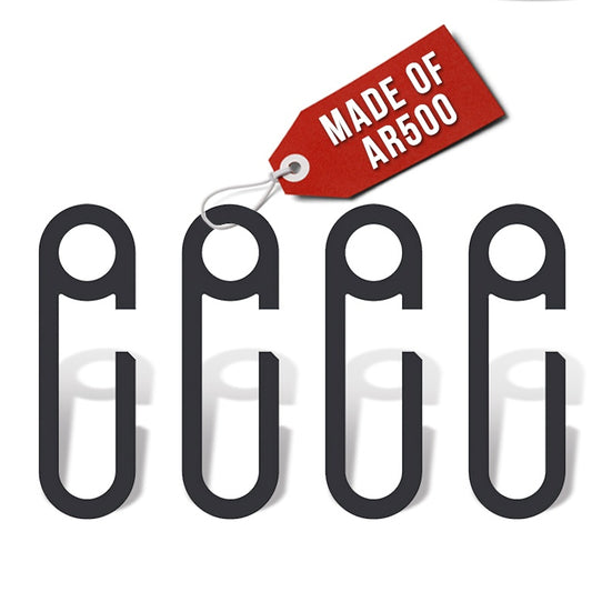 ATFLBOX 4 x AR500 Target Hooks