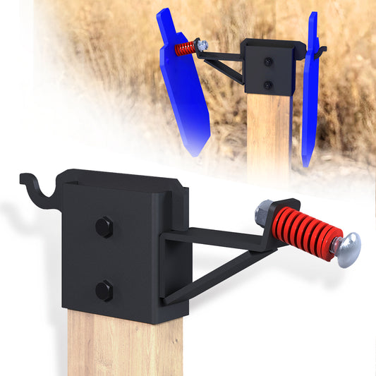 ATFLBOX 2x4 AR500 Steel Gong Target Hanger, Target Mount Bracket For IDPA/IPSC Torso Silhouette Metal Targets - 1 Pack