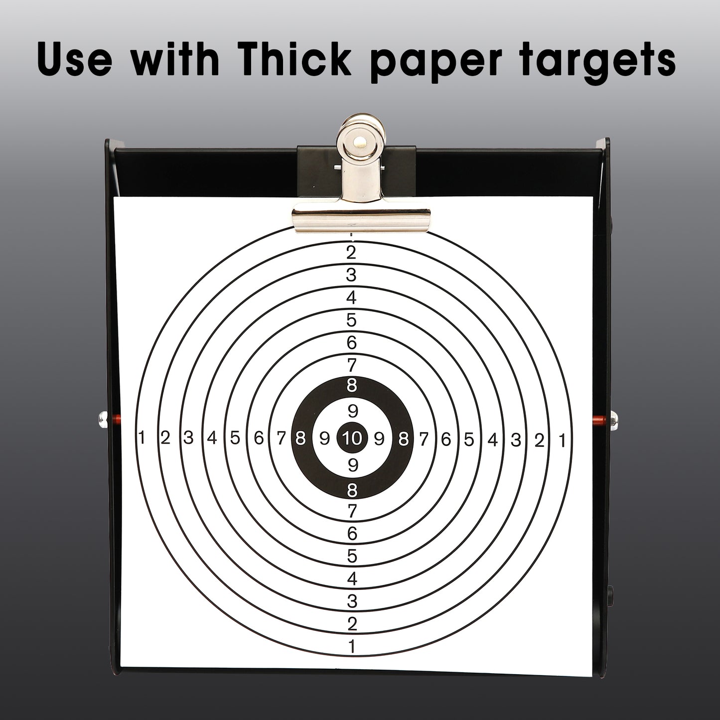 Atflbox Pellet Trap Target with 12''x12'' Splatter Bullseye Paper Targets and Spinning Shooting Targets for .177 .22 Caliber, Shooting Targets for Air Gun Airsoft BB Gun Rifle