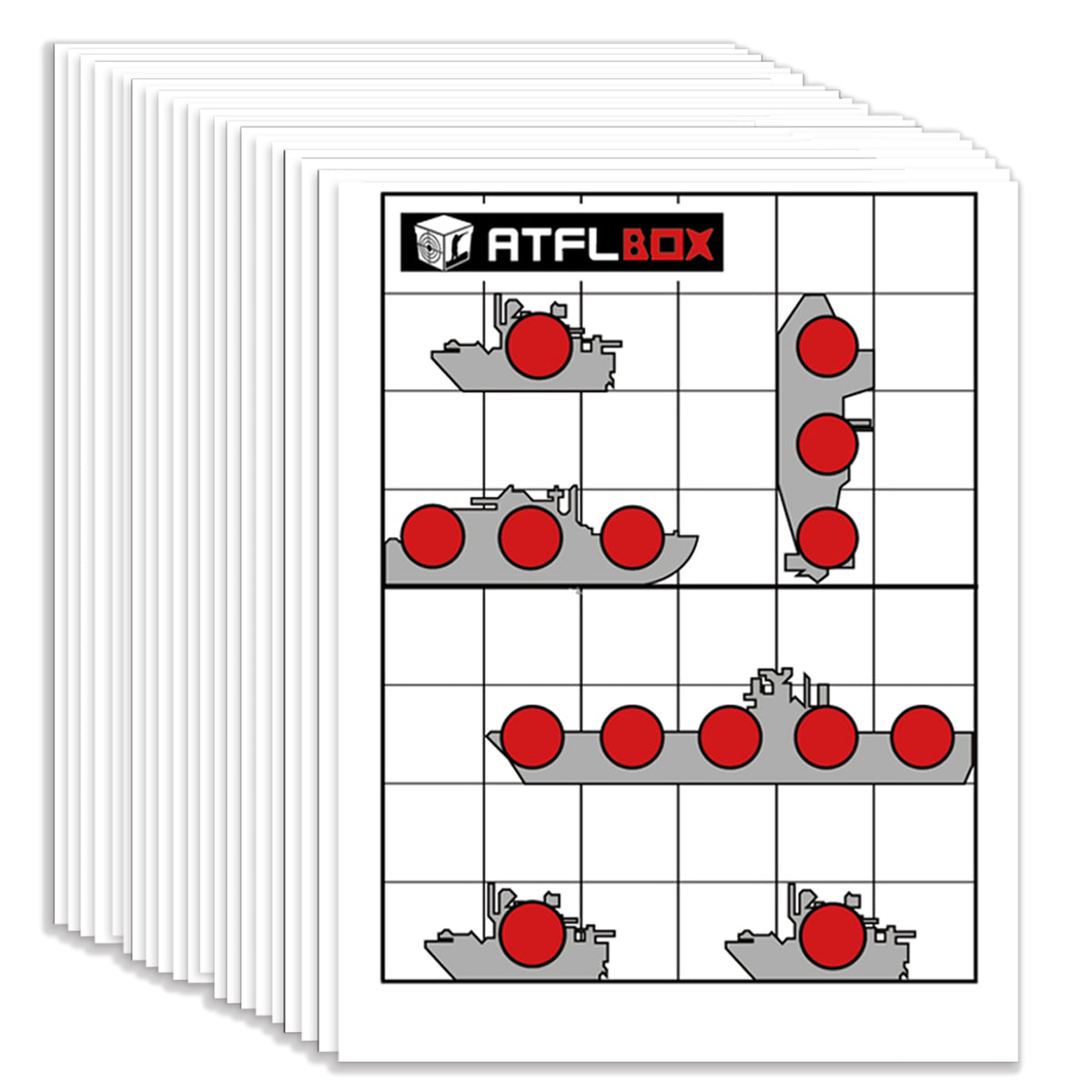 Target Paper Sample Form Atflbox 100pcs 7 x 9 Inch BB Gun Target Papers for Pellet Trap Shootin ...