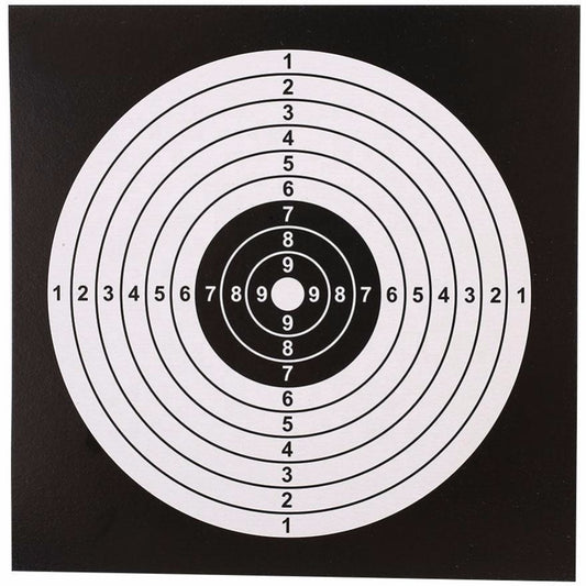 Atflbox 5.5 Inch BB Gun Target Papers for Pellet Trap Shooting Target Holder, Pack of 100(Black)