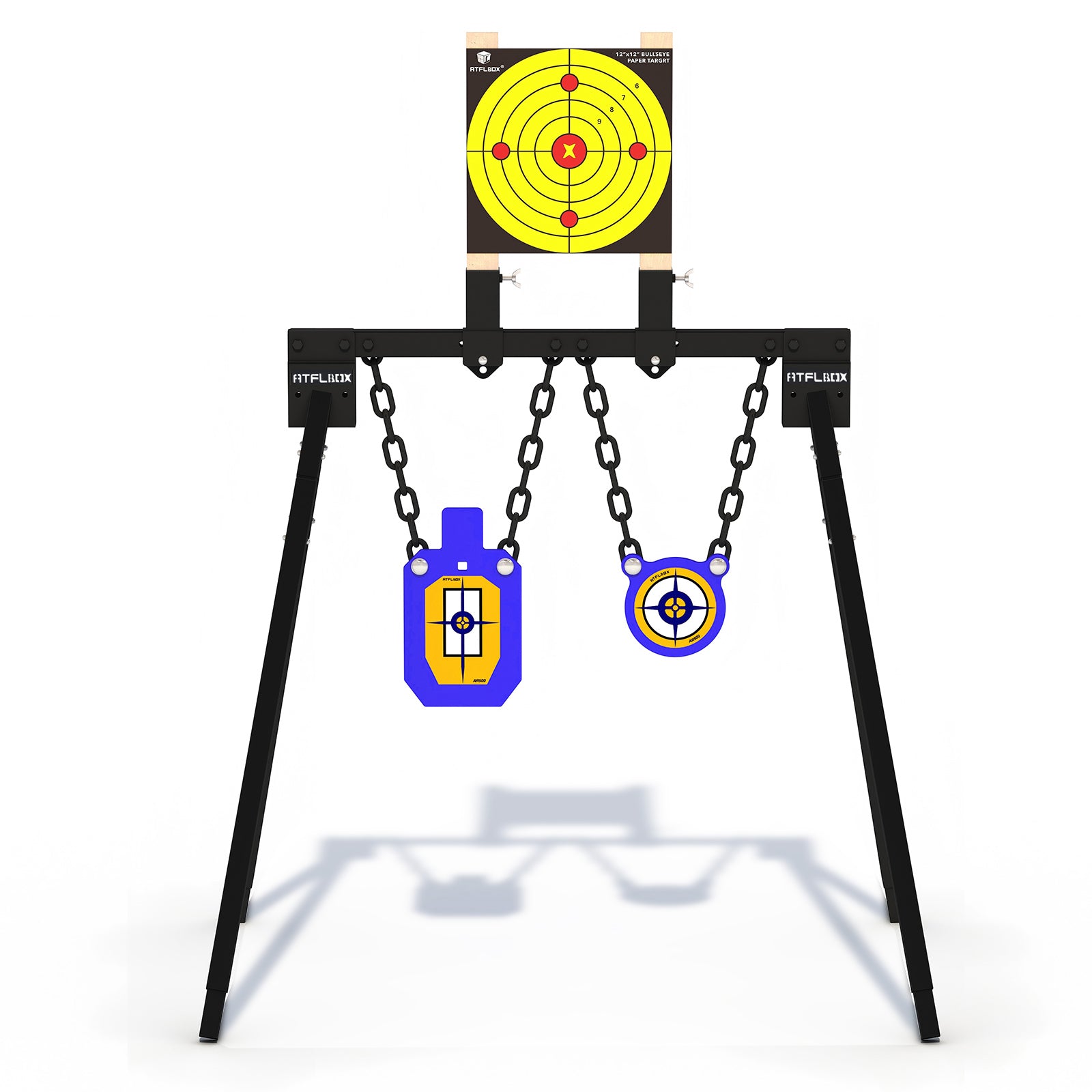 ATFLBOX AR500 Steel Target for Shooting Stand System Set, 63 Inch Adju
