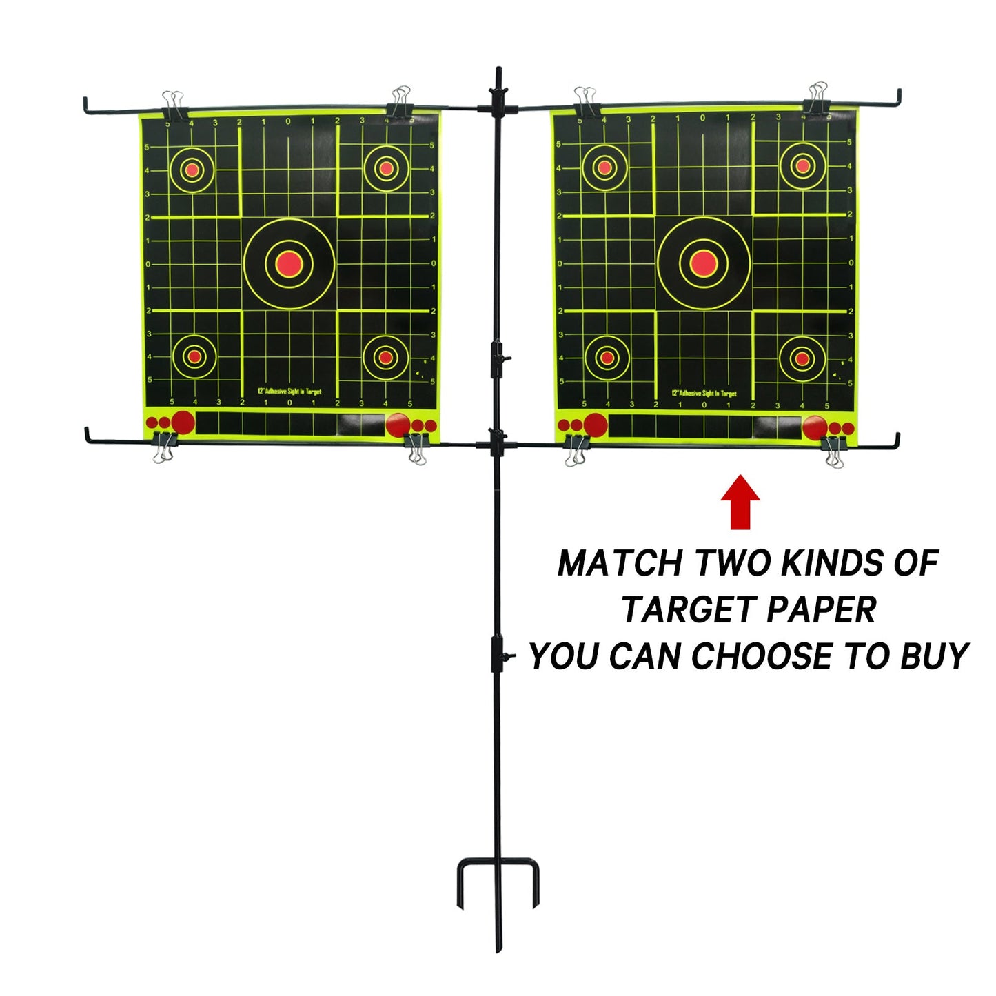 ATFLBOX 50pcs 12" x 13" Splatter Paper Shooting Target and Adhesive Target, Rective Shooting Targets for Pellet gun Rifle airgun