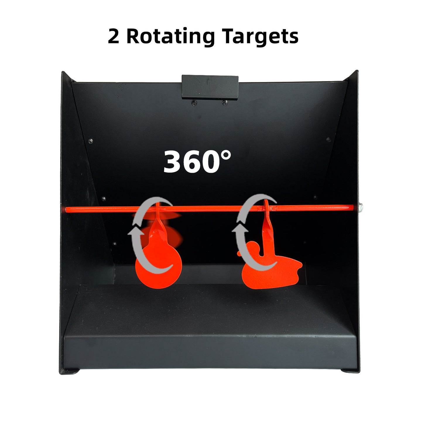 Atflbox Pellet Trap Target with 12''x12'' Splatter Bullseye Paper Targets and Spinning Shooting Targets for .177 .22 Caliber, Shooting Targets for Air Gun Airsoft BB Gun Rifle