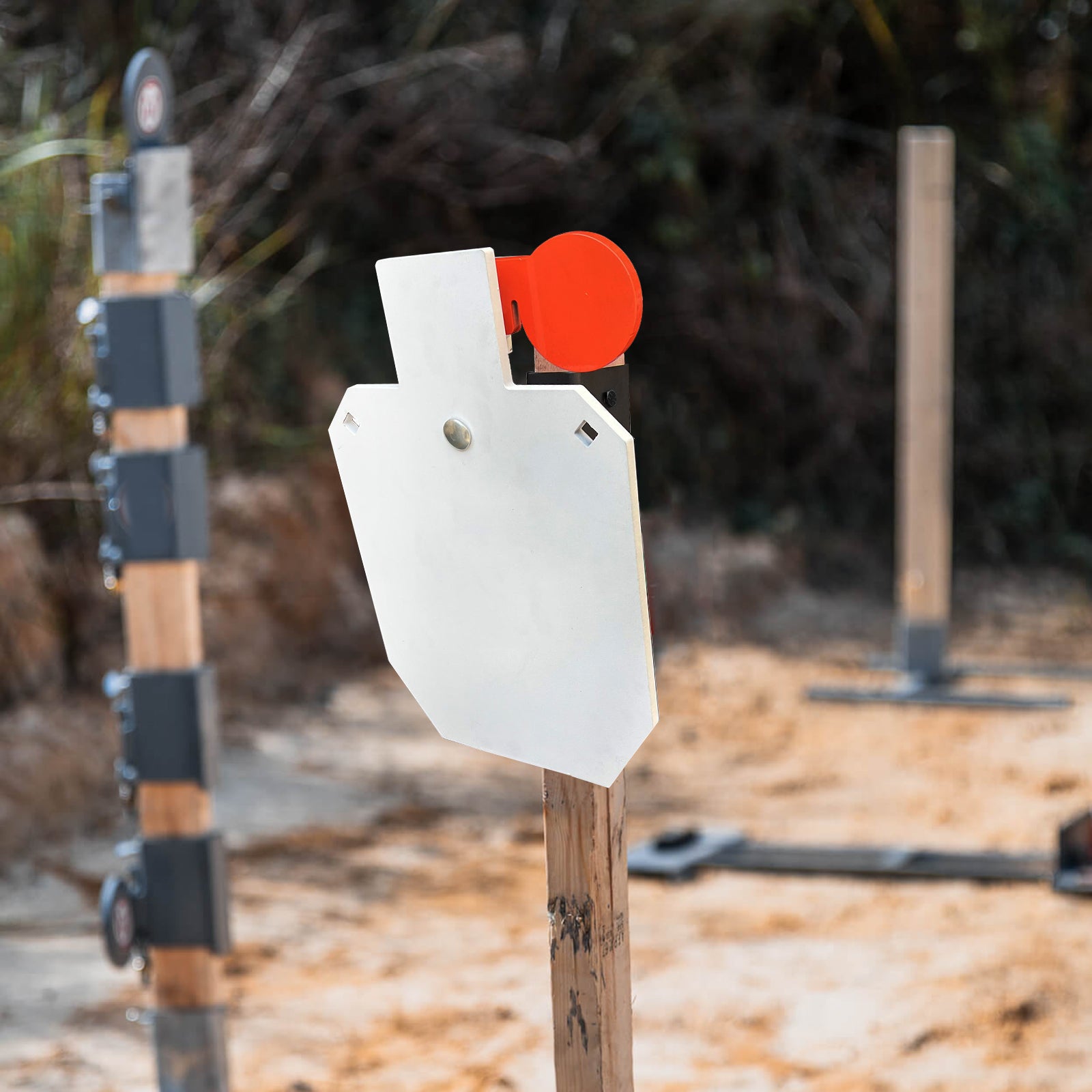 ATFLBOX 2Pack 2x4 AR500 Steel Gong Target Hanger, Target Mount Bracket