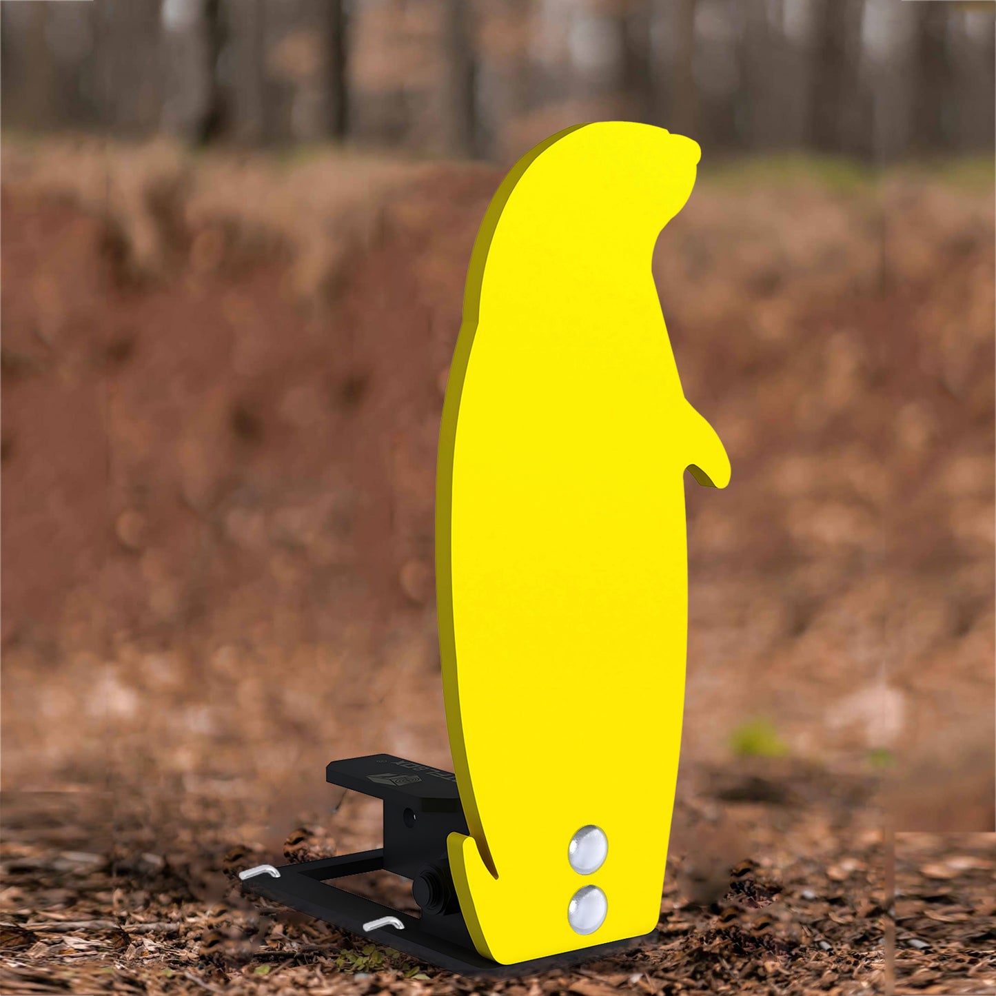 ATFLBOX 3/8'' AR500 Auto Reset Target, 12.5x5.5 inch Prairie Dog Silhouette Classic Popper Steel Shooting Target for Shooting Range, Suitable for Pistol, Rifle, Handgun, Shotgun, Rimfire