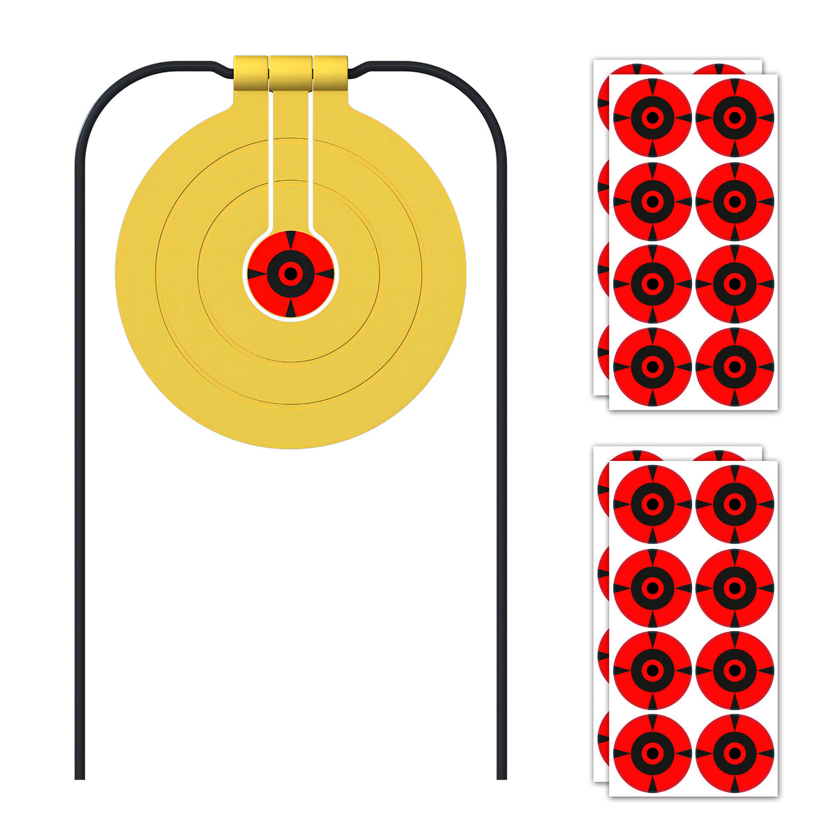 Self Resseting Target ATFLBOX Two in One Self-Healing Resetting Target, 8 Inch Gong High Cal