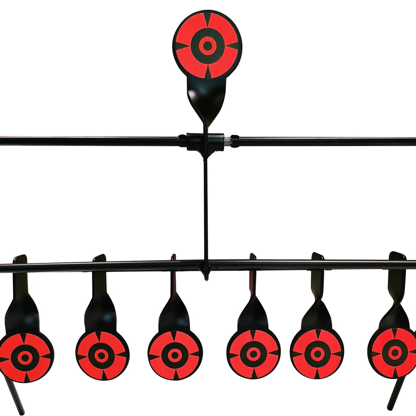 Atflbox Resetting Targets for Airgun Pellet BB Guns,6 Steel Targets for Shooting , Rated for .177 Caliber