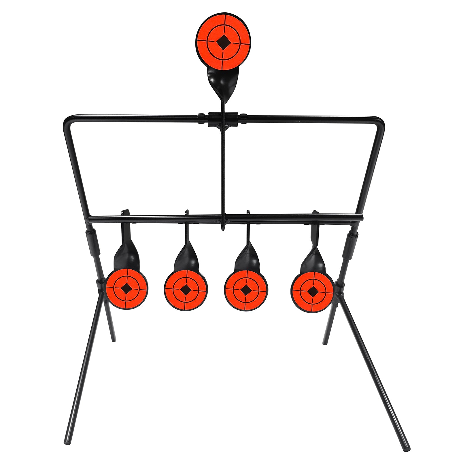 Bb Gun Rifle Stand Metal Resetting Shooting Target Stand - 5 Target System For Pistol ...
