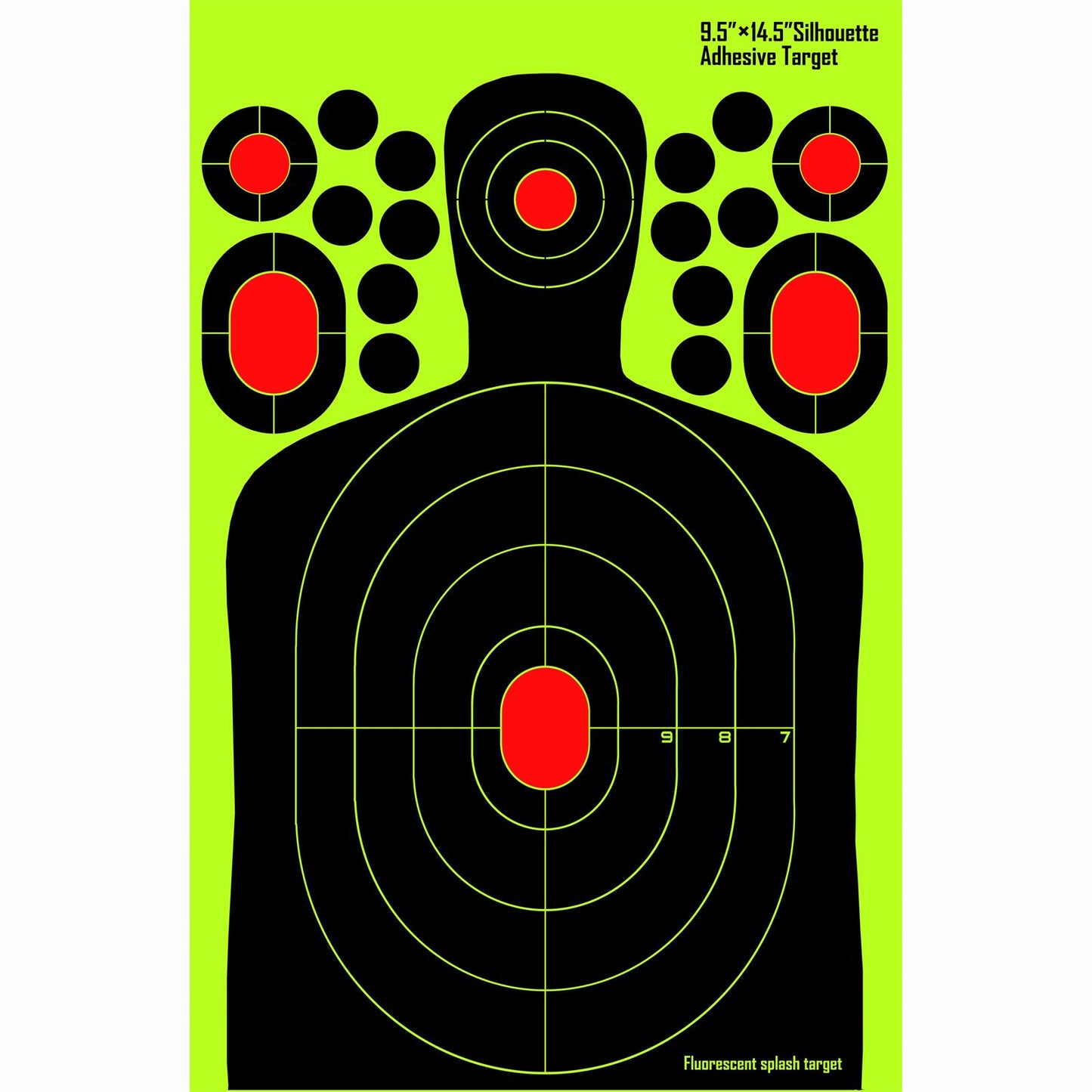 ATFLBOX 50pcs 9.5''x14.5'' Splatter Paper Shooting Target Stand for Outdoor, Range BB Gun, Airsoft, Air Gun