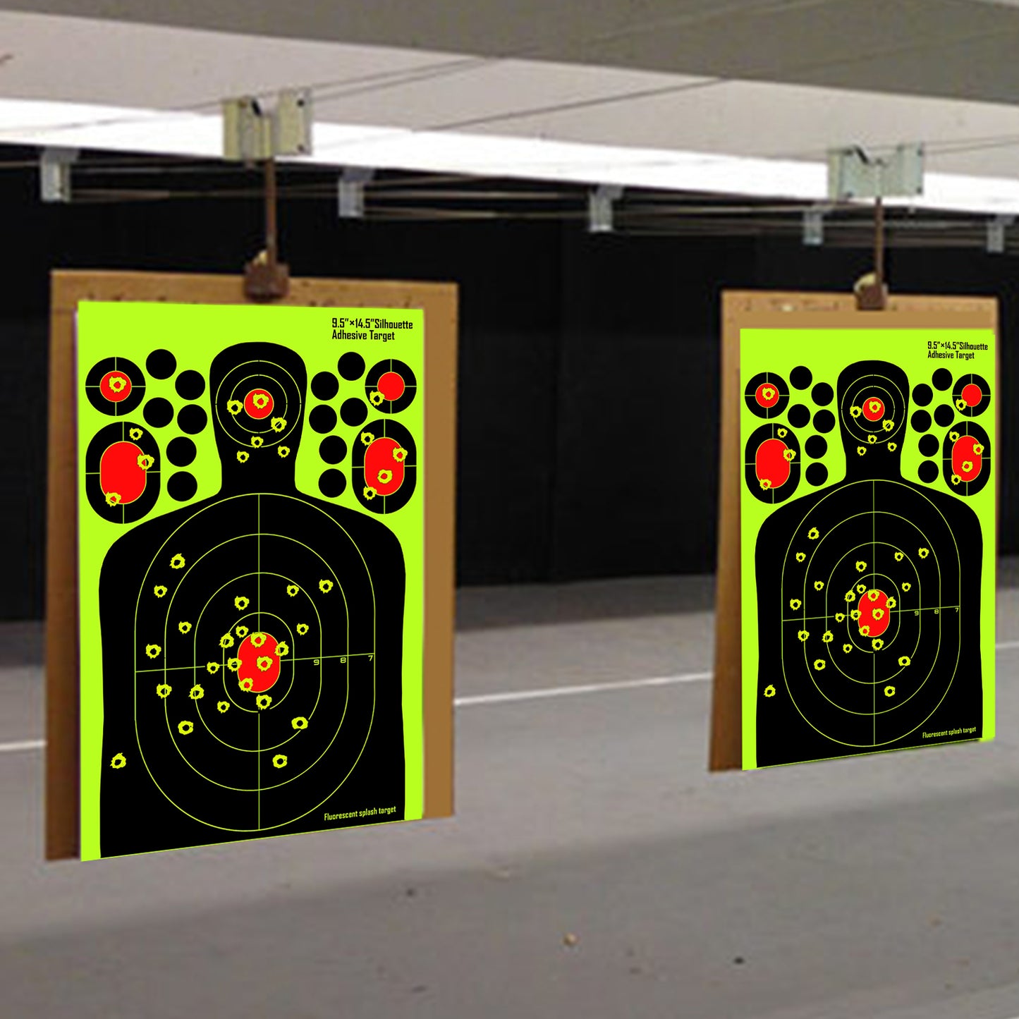ATFLBOX 50pcs 9.5''x14.5'' Splatter Paper Shooting Target Stand for Outdoor, Range BB Gun, Airsoft, Air Gun