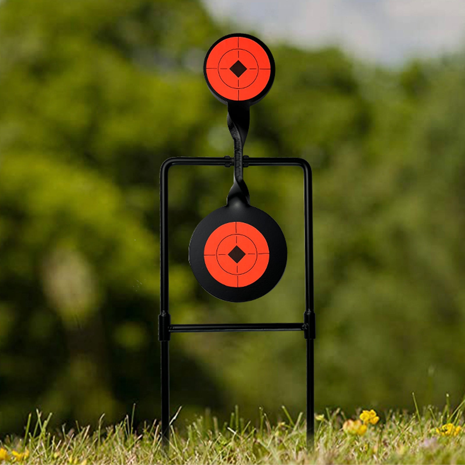 Atflbox Double Blast High Caliber Spinner Auto Reset Steel Target for ...